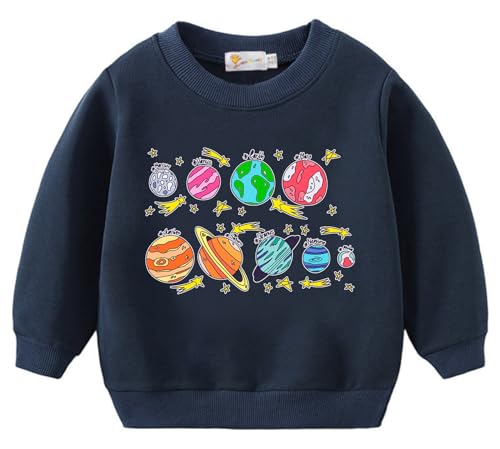 Toddler Boys Sweatshirts Little Kids Dinosaur Monster Truck Excavator Pullover Baby Christmas Clothes Valentine's T-Shirt 4T von DHASIUE