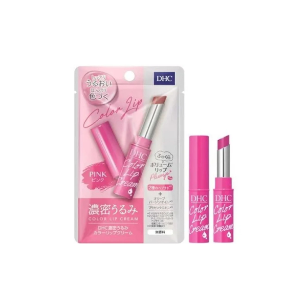 DHC - Moisture Rich Color Lip Care Cream Balm - 1.5g - Pink von DHC