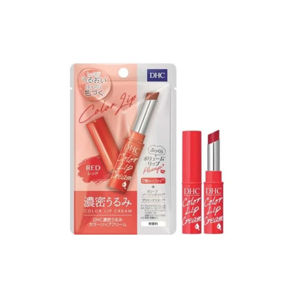 DHC - Moisture Rich Color Lip Care Cream Balm - 1.5g - Red von DHC