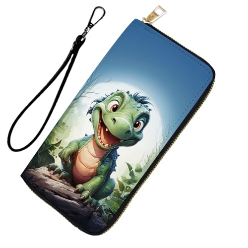 DHEEBFWE RFID-blockierende Geldbörse für Damen und Teenager-Mädchen, Leder-Handy-Clutch mit abnehmbarem Riemen, großes Fassungsvermögen, Kreditkartenhalter, ideale Reise-Geldbörse für Damen von DHEEBFWE