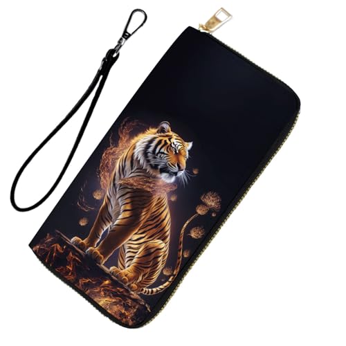 DHEEBFWE RFID-blockierende Geldbörse für Damen und Teenager-Mädchen, Leder-Handy-Clutch mit abnehmbarem Riemen, großes Fassungsvermögen, Kreditkartenhalter, ideale Reise-Geldbörse für Damen von DHEEBFWE