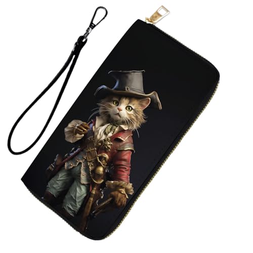 DHEEBFWE RFID-blockierende Geldbörse für Damen und Teenager-Mädchen, Leder-Handy-Clutch mit abnehmbarem Riemen, großes Fassungsvermögen, Kreditkartenhalter, ideale Reise-Geldbörse für Damen von DHEEBFWE