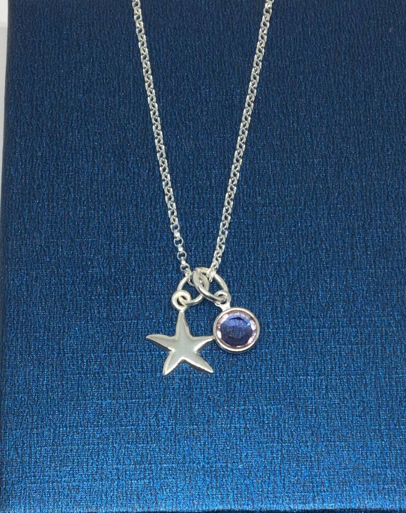 Sterling Silber Seestern Halskette, Personalisierte Seestern, Strand Mutter-Tochter, Kinder, Uk von DHMJewellery