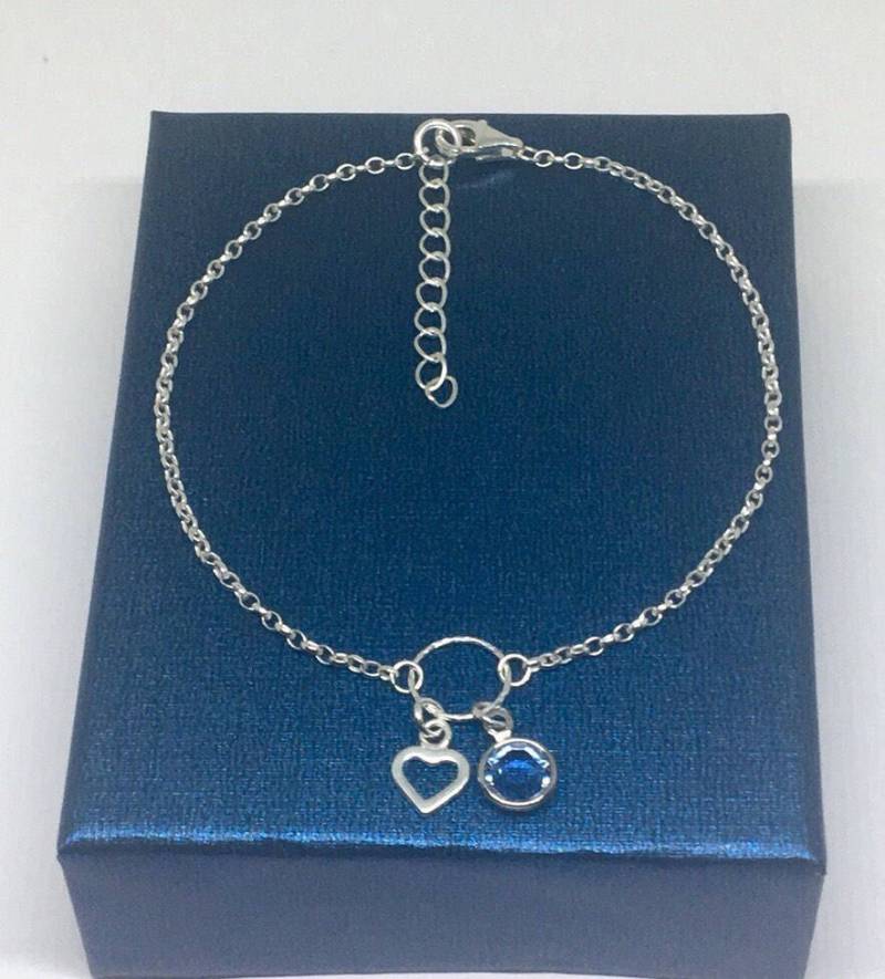 sterling Silber Herz & Swarovski April - Diamant Geburtsstein Armband, Mutter Tochter, Schwester, Freundschaft, Uk sterling Silber Herz & Swarovski April - Diamant Geburtsstein Armband, Mutter Tochter, Schwester, Freundschaft, Uk von DHMJewellery