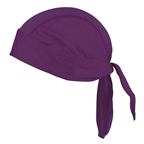 ledermodefashion Bandana Kopftuch Beach Zandana Hat Cap Beach Cap Piratentuch Biker Tuch ZANDANa (Lila) von DHOBIA