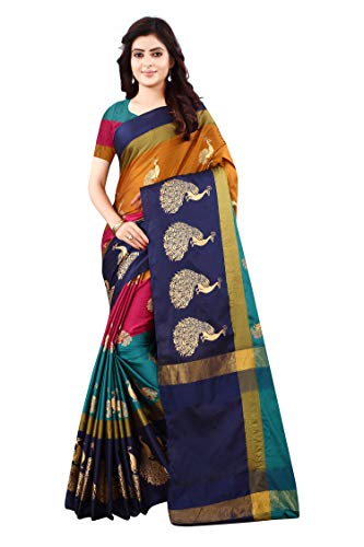 DHRUVI TRENDZ Damen-Saree, mehrfarbig, Einheitsgröße von DHRUVI TRENDZ