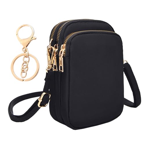 DHSBGWSX 1 Damen-Umhängetasche, 1 Schlüsselanhänger, Messenger-Handytasche, Verstellbare Damen-Umhängetasche, Damen-Umhängetasche von DHSBGWSX