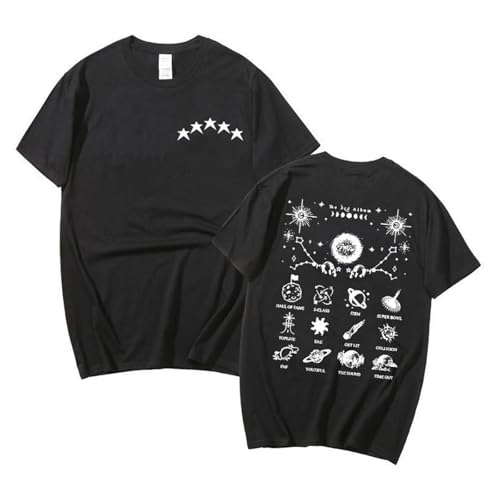 DHSPKN Skz 5 Star New Album Merch T-Shirt Felix Changbin Jisung Hyunjin Minho Konzerte Tees Unisex Mädchen Herren Tops Schwarz 03 S von DHSPKN