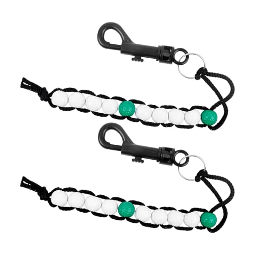 DHWEKU 2 Pcs Golf Schlagzähler,Golf Zählkette,Golf Stroke Counter,Golf Score Counter,Golf Zähler Scorer,Golf Perlen Schlagzähler,Golf Score Stroke Perlen mit Clip,Geeignet für Männer Frauen Golf DHWEKU 2 Pcs Golf Schlagzähler,Golf Zählkette,Golf Stroke Counter,Golf Score Counter,Golf Zähler Scorer,Golf Perlen Schlagzähler,Golf Score Stroke Perlen mit Clip,Geeignet für Männer Frauen Golf von DHWEKU