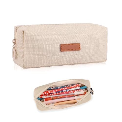 Federmäppchen Mädchen Teenager Federmappe Cordstoff Federmäppchen Federmappe Schulmäppchen schlampermäppchen mädchen,study federmäppchen，federmäppchen aesthetic,study mäppchen，federmäppchen beige von DHWEKU