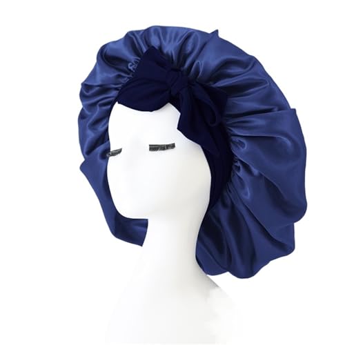 Seiden-Schlafhaube Bonnets Silk Satin Hat Hair Bonnet for Frauen Cap Beanie Curly Braid(Color5) von DHYUACN