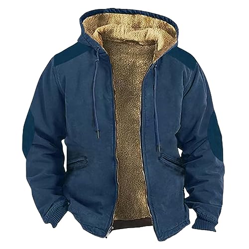 DHYUEN Herbstjacke Herren Briefe Drucken Fahrrad Windjacke Herren Slim Fit Regenjacke Motorrad Herren Wasserdichte Regenjacke Herren Lässig Radjacke Herren Bequem Windstopper Jacke Herren(3-Blue,7XL) von DHYUEN