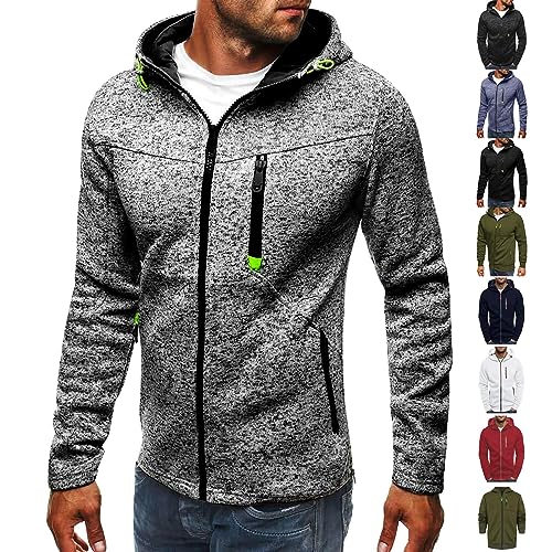 DHYUEN Pullover Für Herren Lose Herrenpullover Atmungsaktiv Kapuzenpullover Männer Hoodie Sportstil Sweatshirt Herren Ohne Kapuze Sportstyle Pullover Herren Ohne Kapuze Einfarbig（2-Gray，M） von DHYUEN