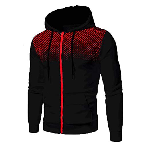 Herren Sweatjacke Ohne Kapuze Atmungsaktive Hoodie Herren 4xl Outdoor Hoodie Herren 3xl Sweatshirt Herren Mit Kapuze Locker Hoodie Herren Oversize Einfarbige Kapuzenpullover Herren Gelb(1-Black,XL) von DHYUEN