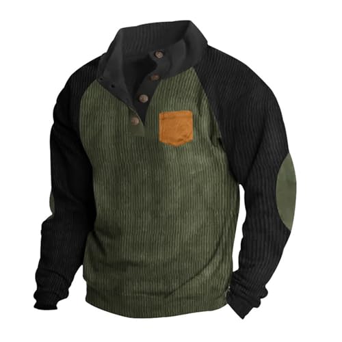 Pulli Stehkragen Lang Wollpullover Herren Pullover Ohne Kapuze Kapuzenpullover Für Herren Günstig Arbeitspullover Winter Weihnachtspullover Weich Freizeit Blitzangebote Des Tages（1-Army Green，L） von DHYUEN