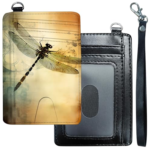 DHYYDSQZ Schlanke minimalistische Geldbörse für Männer und Frauen, kleines Kreditkartenetui, Art Libelle, Slim Minimalist Wallet, Art Libelle von DHYYDSQZ