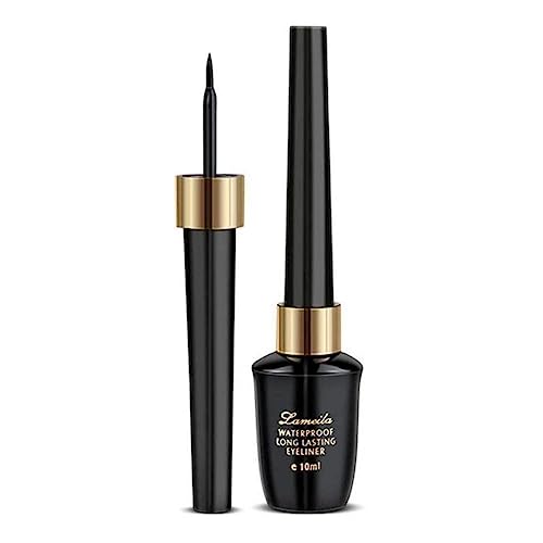 10 ml wasserdichter flüssiger Eyeliner-Klebestift Eyeliner schnell trocknend, schweißfest, J4P2 wischfest, Make-up-Auge von DHliIQQ