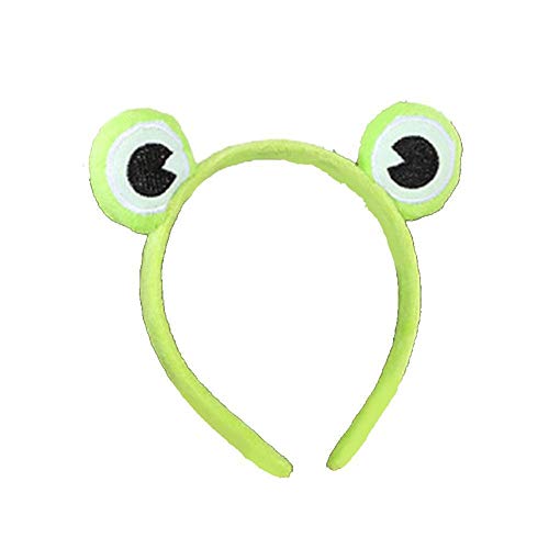 DHliIQQ Niedliches Frosch-Stirnband zum Waschen, Make-up-Stirnband, lustiges Frosch-Stirnband, lustiges Haarband, elastisches Stirnband, Gesichtswäsche, Stirnband von DHliIQQ