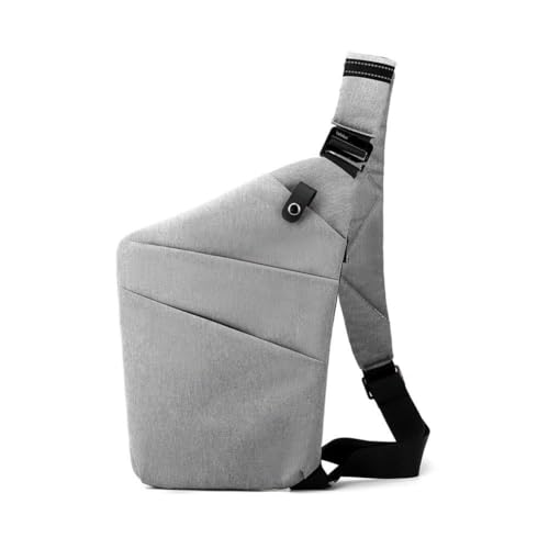 Diebstahl-Reisetasche, Crossbody-Tasche für Damen und Herren, Diebstahlschlinge, Reisetasche, schlanke Tasche, grau, 32*20*2cm von DHliIQQ