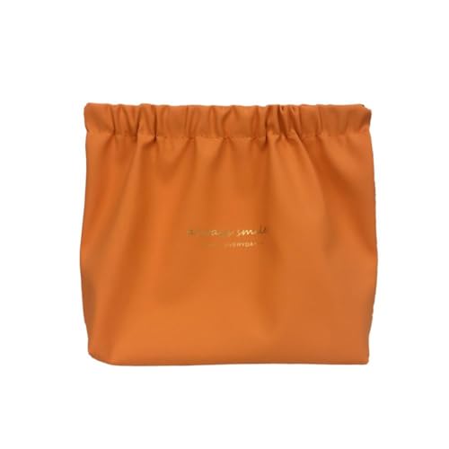 Neue Reise Kosmetiktasche Tragbare PU Make-up Tasche Frauen Wasserdichte Waschen Badezimmer Handtasche Multifunktional, Orange, Größe von DHliIQQ