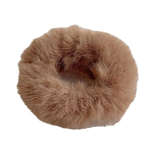 Plüsch Haar Scrunchies Weiche Pelzige Haar Krawatte Seil Elastische Haarband Für Frühling Zubehör Mädchen Und Winter Headwear Herbst von DHliIQQ