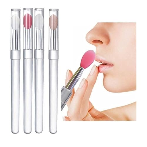 Tragbare Silikon Lippen Pinsel Lip Gloss Applikator Multifunktionale Werkzeuge Pinsel Make-Up Kosmetik Mit Q7P6 Staub Pinsel Lippenstift von DHliIQQ