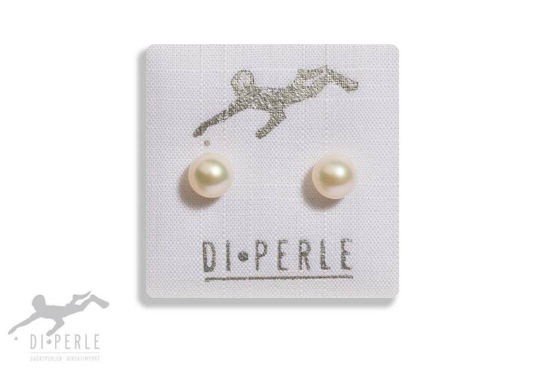Adelia´s Paar Ohrstecker Damen Perlenschmuck 925 Silber Süsswasser Perlen Ohrstecker, Damen Perlenschmuck von Adelia´s