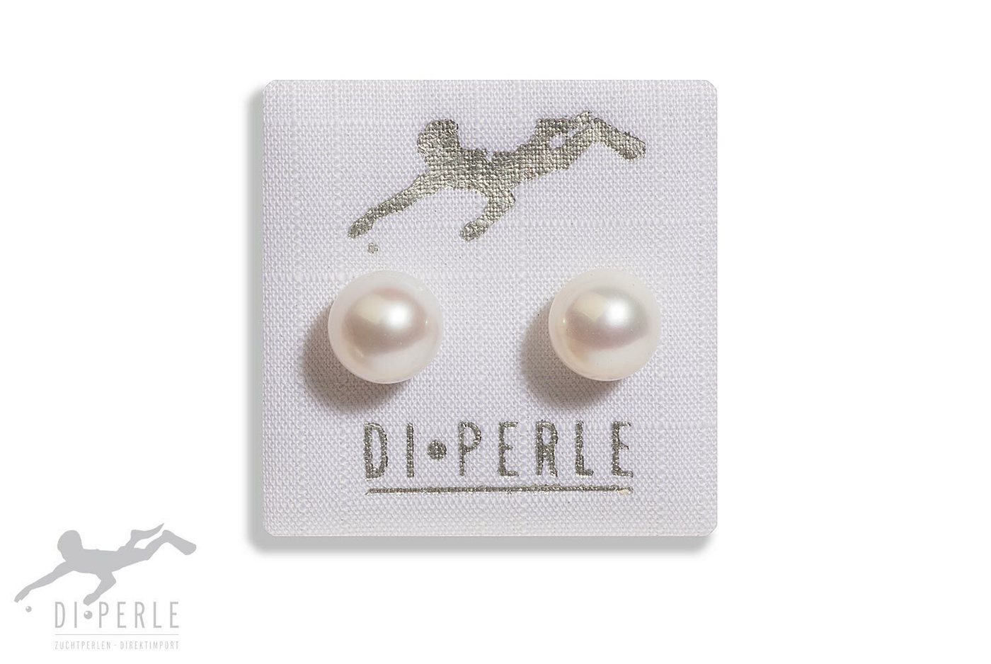 Adelia´s Paar Ohrstecker Damen Perlenschmuck 925 Silber Süsswasser Perlen Ohrstecker, Damen Perlenschmuck von Adelia´s