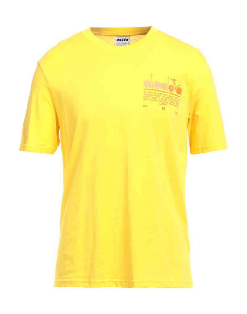 DIADORA T-shirts Herren Gelb von DIADORA