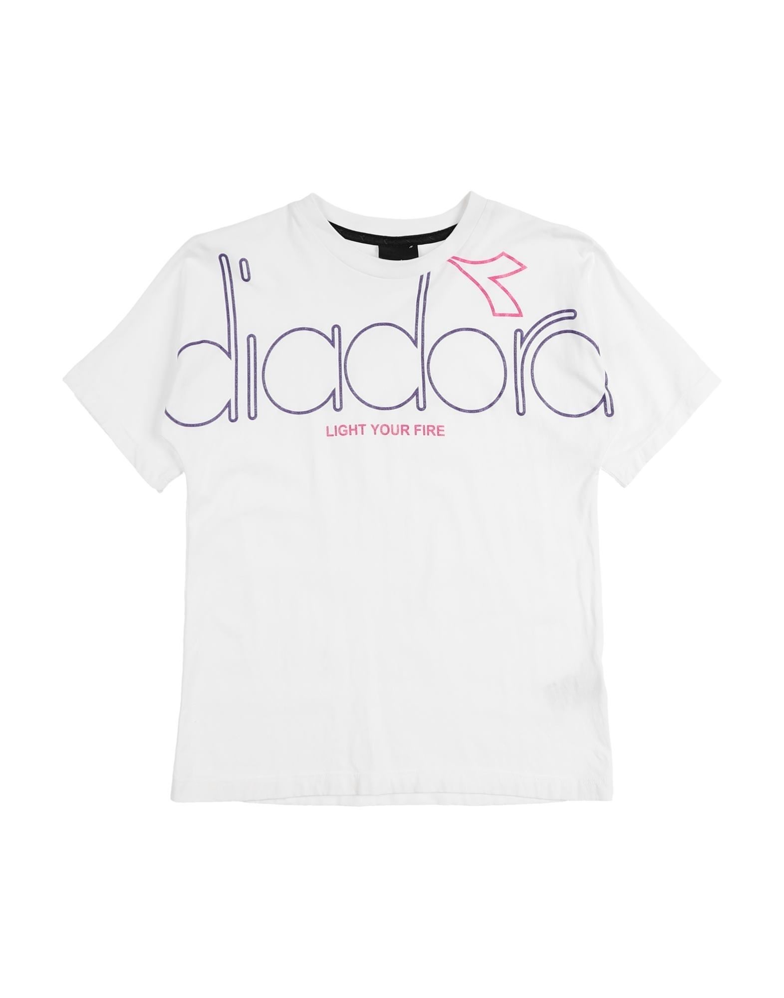 DIADORA T-shirts Kinder Weiß von DIADORA