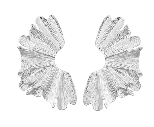 DIAMANTIO Unregelmäßige Pailletten, übergroße Lava-Tropfen, Statement-Nieten, Weidenblatt-Design, Wand- und Schattenspiegel, 18 Karat vergoldet, für Damen einzigartiger Metallschmuck. Setzen Sie ein DIAMANTIO Unregelmäßige Pailletten, übergroße Lava-Tropfen, Statement-Nieten, Weidenblatt-Design, Wand- und Schattenspiegel, 18 Karat vergoldet, für Damen einzigartiger Metallschmuck. Setzen Sie ein von DIAMANTIO