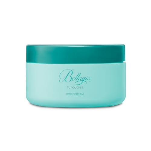 DIAMOND INTERNATIONAL BELLAGIO Turquoise Körpercreme für Damen, 300 ml, mit fruchtigem und blumigem Duft für eine weichere und duftende Haut, hergestellt in Italien von DIAMOND INTERNATIONAL