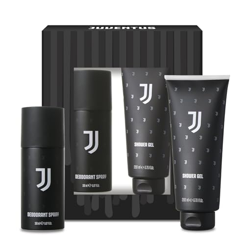 Juventus Herren-Geschenkbox, Deodorant 150 ml + Duschschaum 200 ml + Schal von DIAMOND INTERNATIONAL