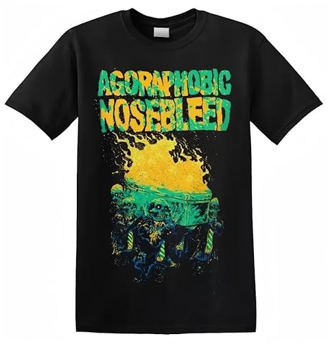 AGORAPHOBIC Nosebleed - 'Burning Coffin' T-Shirt Black M von DIAMOND WHEEL