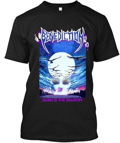 Popular Benediction Dark is The Season Death Metal Band Logo T-Shirt Black XXL von DIAMOND WHEEL