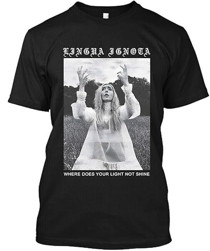 Popular Lingua Ignota Where Does Your Light Not Shine Musician T-Shirt Black L von DIAMOND WHEEL