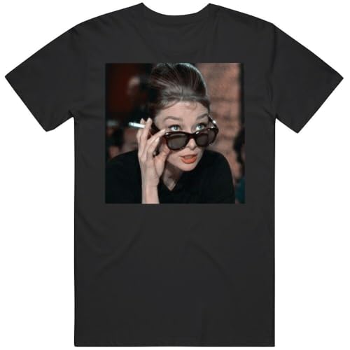 Retro Movie Breakfast at Tiffany's Audrey Hepburn Burlesque Scene T Sh Black XXL von DIAMOND WHEEL