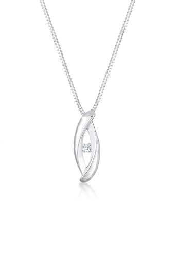 DIAMORE Halskette DIAMORE Infinity Anhänger Diamant (0.03 ct.) in 925 Sterling Silber von DIAMORE