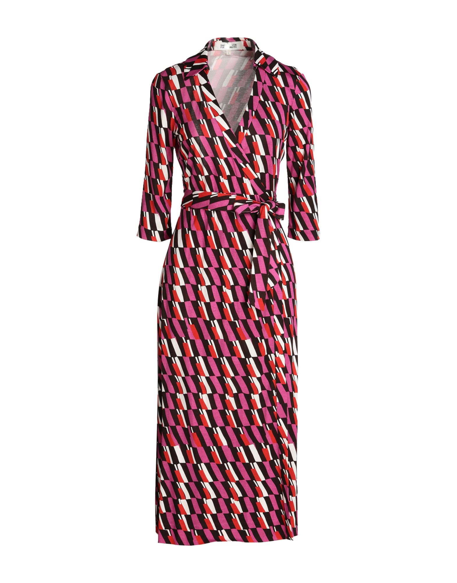 DIANE VON FURSTENBERG Midi-kleid Damen Fuchsia von DIANE VON FURSTENBERG