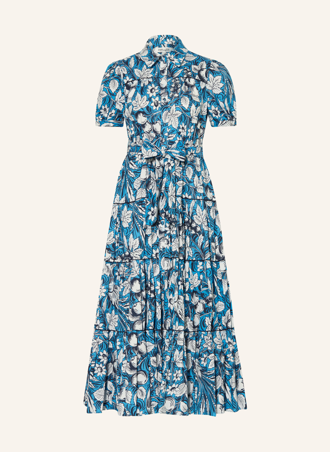 Diane Von Furstenberg Hemdblusenkleid Queena blau von DIANE VON FURSTENBERG