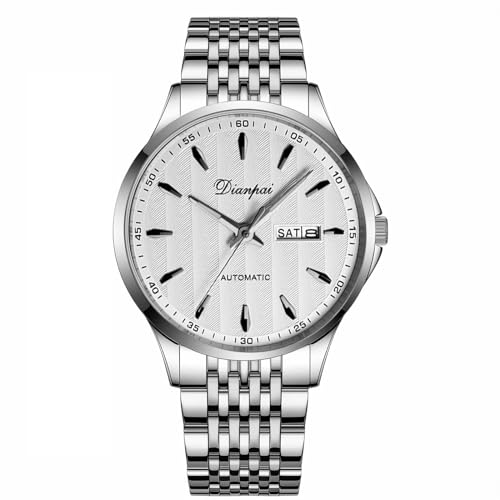 DIANPAI Herren Vollautomatische Mechanische Uhr Edelstahl mit Wasserdicht Glow Mode Trend Ostern Herrenuhr, Weiss/opulenter Garten, Modern DIANPAI Herren Vollautomatische Mechanische Uhr Edelstahl mit Wasserdicht Glow Mode Trend Ostern Herrenuhr, Weiss/opulenter Garten, Modern von DIANPAI