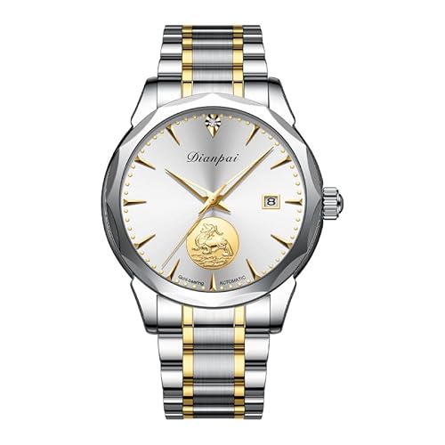 DIANPAI Herren Vollautomatische mechanische Uhr Business Wasserdicht Luxus Viel Glück Pixiu Stil Ramadan Herrenuhr, Weiss/opulenter Garten, Modern DIANPAI Herren Vollautomatische mechanische Uhr Business Wasserdicht Luxus Viel Glück Pixiu Stil Ramadan Herrenuhr, Weiss/opulenter Garten, Modern von DIANPAI