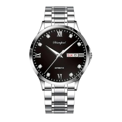 DIANPAI Vollautomatische mechanische Uhr, einfach und dünn, Herrenuhr, High-End-Geschäfts- und Freizeit-wasserdichte Top-Ten-Marken, Ostern Herrenuhr 5201-3A, The Black, Modern DIANPAI Vollautomatische mechanische Uhr, einfach und dünn, Herrenuhr, High-End-Geschäfts- und Freizeit-wasserdichte Top-Ten-Marken, Ostern Herrenuhr 5201-3A, The Black, Modern von Dianpai