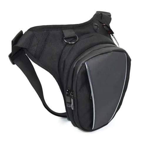 Motorbike Rear Rocker Bag wasserdichte Drop Beintasche Oberschenkel Hüfte Bum Gürtel Bein Taille Taschen Reise Tour Reiten Motorrad Fanny Pack Männer Frauen Taktische Motorcycle Side Bag (Color : Gra von DIAYES