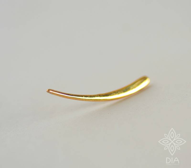 Ohr Kletterer, Ear Cuff, Crawler, Moderne Minimalist Ohrringe Roségold, 14K Gelbgold, Körperschmuck, Gold Pins, Brautjungfer von DIAinDIA