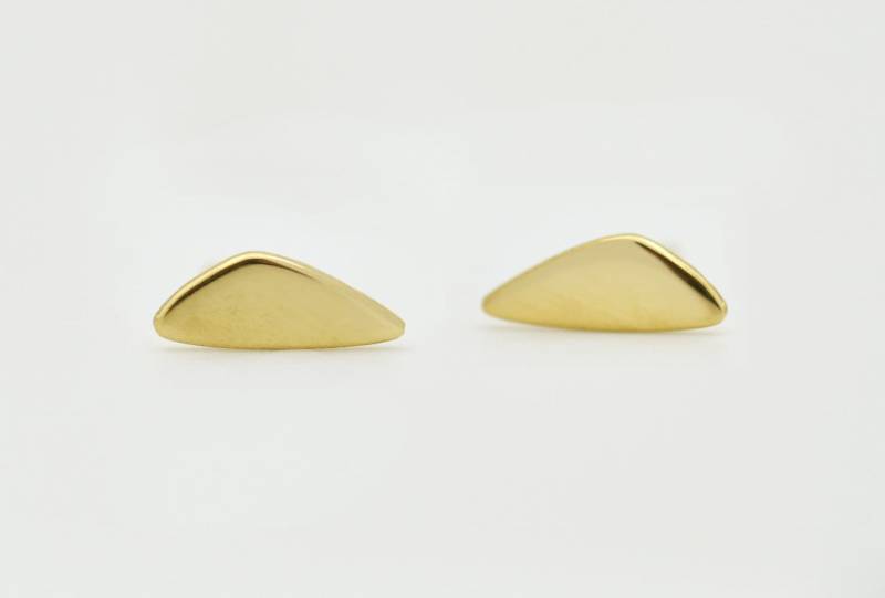 14K Gold Ohrstecker Gelb Oder Rose Solid Minimalist Tiny Handmade Kleine Beiträge Geschenk Für Ihre Weihnachtsgeschenke von DIAstudia