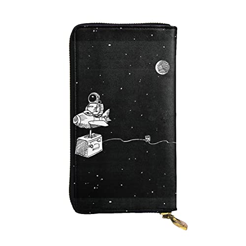 Astronaut Galaxy Damen Europäische Brieftasche kann 12 Karten halten Reisepass Brieftasche, Familienpassmappe Modern/Fit von DICAPO