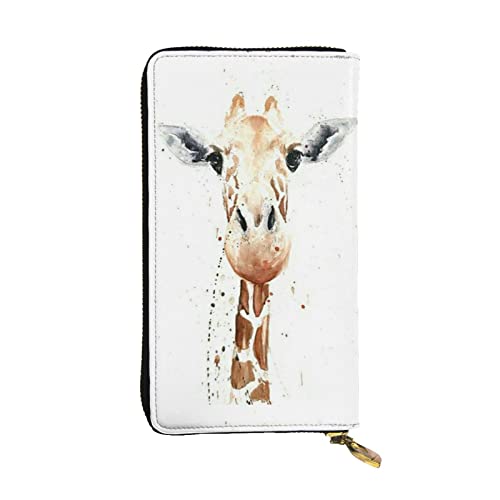 Clever Giraffe Damen europäische Geldbörse bietet Platz für 12 Karten, Reisepass-Brieftasche, Familienpass-Ordner, modern/fit von DICAPO