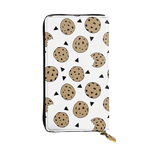 Cookies Food Chip Biscuits Damen Europäische Geldbörse kann 12 Karten halten Reisepass-Brieftasche, Familienpass-Ordner Modern/Fit von DICAPO