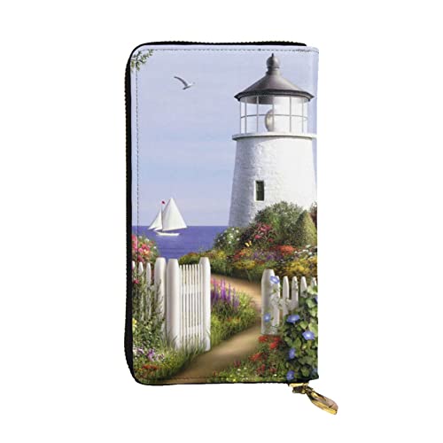 Leuchtturm Diamond Painting Damen Europäische Brieftasche kann 12 Karten halten Reisepass Brieftasche, Familienpassmappe Modern/Fit von DICAPO